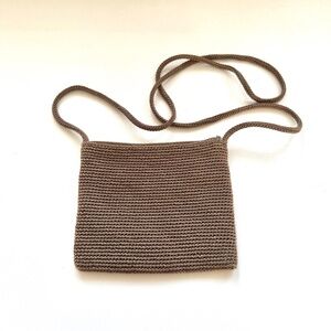 The Sak Tan Woven Crossbody Bag